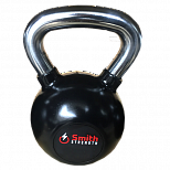 Гиря черная прорезиненная 24kg Smith Сила DB087