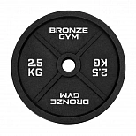 Диск олимпийский BRONZE GYM чугунный 2,5 кг